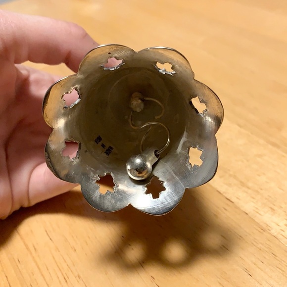 Silver Christmas Tree Bell - Picture 3 of 4